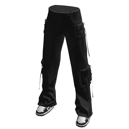 Black Baggy Cargo Pants