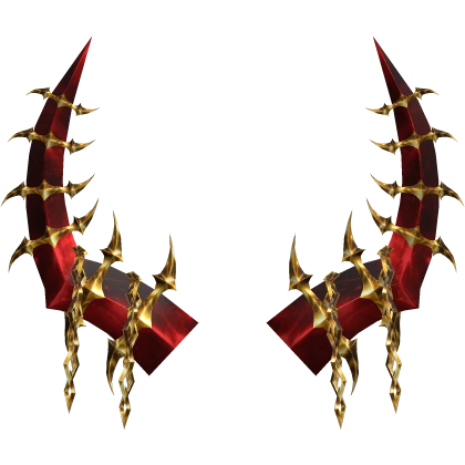 Red and Gold Netherworld Horns