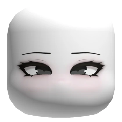 Colorable Eyes Mouthless Face - White
