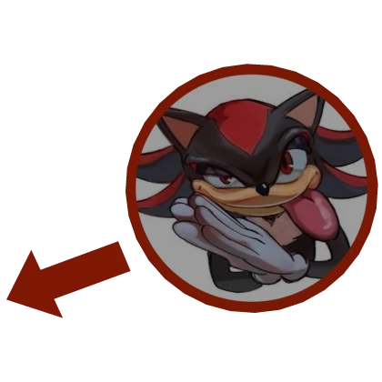 Bleh Shadow Sonic Rugby Face Meme Arrow and Circle