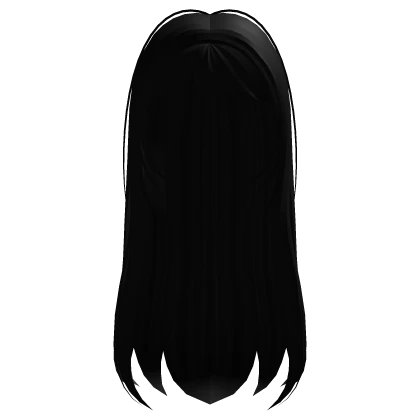 long black emo hair