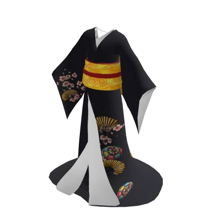Kimono, Geisha-style, Sakura and Temari