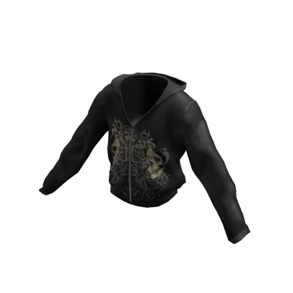 GRUNGE vintage black jacket print