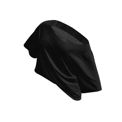 ☆ Black off-shoulders baggy shirt