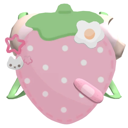 ♡ pink cutecore strawberry backpack