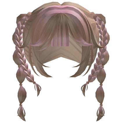 Blonde and Pink Jasmine Braided Hair