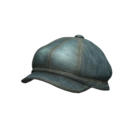 Vintage Y2K Newsboy Cap In Denim