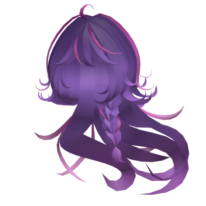 Long Magical Jellyfish Anime Hair in Twilight