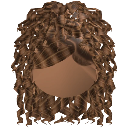 Glamorous Heart Swoop Curly Updo in Caramel