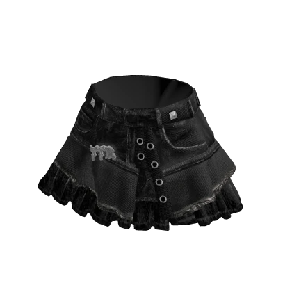 TTR BLACK MINI SKIRT 