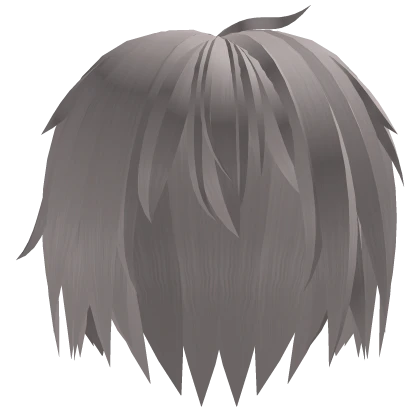 emo anime protagonist boy hair messy silver blonde