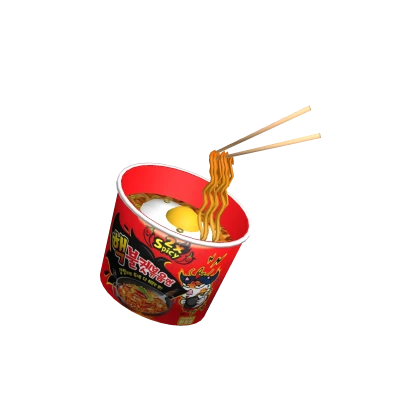 Matching Korean Buldak Red Ramen Hat