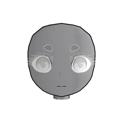 (Dynamic) Chibi Head  (Mashiro (Pure White)