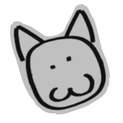 Classic Cat Sticker Pin