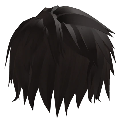 Dark Brown Messy Scene Hair