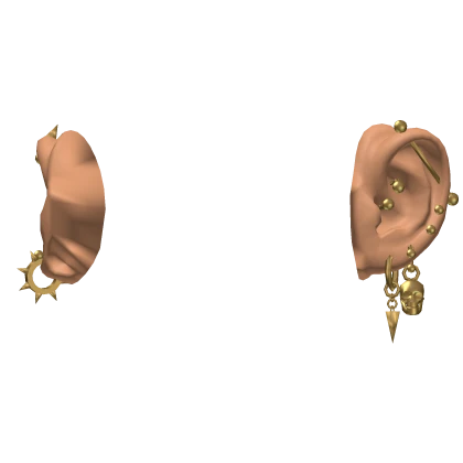 Emo Earrings in Gold