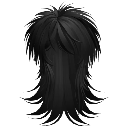 Layered VKei Voluminous Scene Hair (Black)