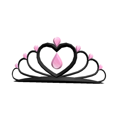 Pink & Black Tiara