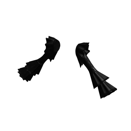 🫧 Black on Black Elegant Goth Ruffle Sleeves