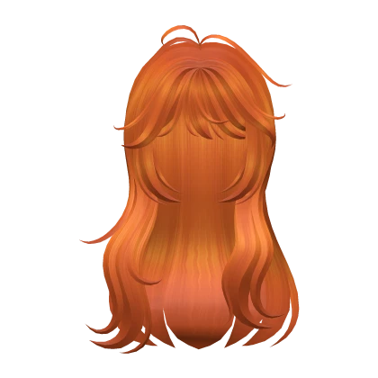 orange ginger long flowy layered hair