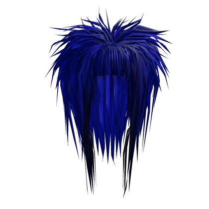 Messy Fried Bangs (Blue/Black)