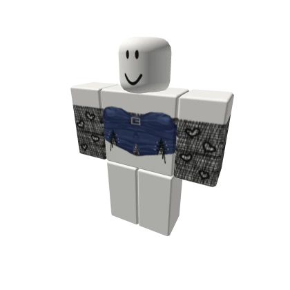 ⚫♠Vampire COrset Blue Y2K emo GIRL