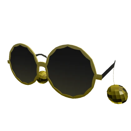 Golden Disco Ball Glasses