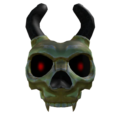 Golden Devil Skull Mask