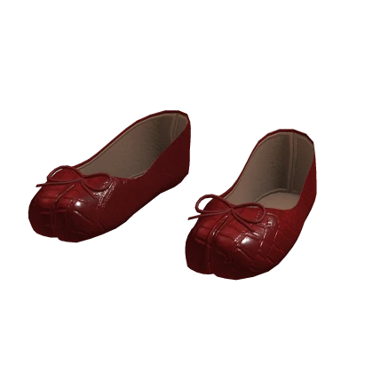☆ Designer Tabi Ballerina Flats in Red (Ver2)