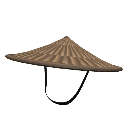 (Back Tilt) Samurai Hat w/ Strap