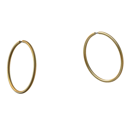 Gold Simple Hoop Earrings
