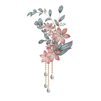 Pink Flower Headpiece