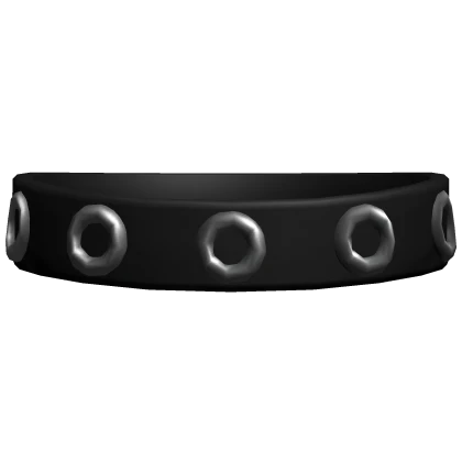 choker w rings / black