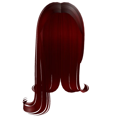 Straight 90s Office Chic Hair in Red