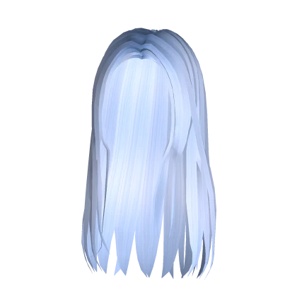 Blue Preppy Long Sleek Hair