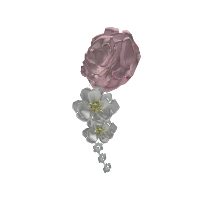 ♡ 茶花 pink camellia hair piece ♡