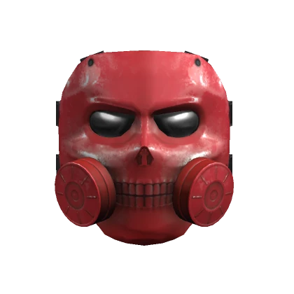 Modern Red Skull Gas Mask