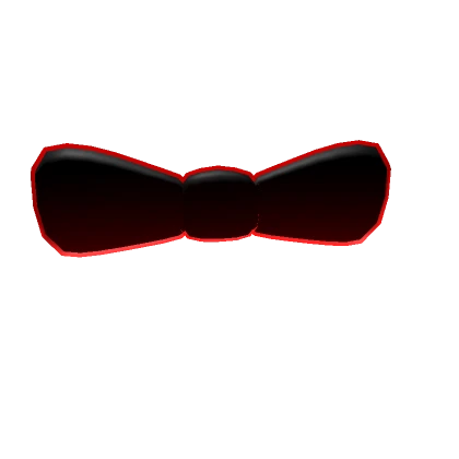 Red Void Bow Tie - Cartoony Outline