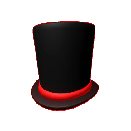 Red Void Top Hat - Cartoony Outline