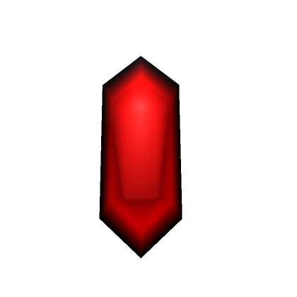 Red Void Shard - Cartoony 3D Gem Illusion