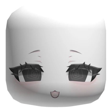 Kawaii Chibi Swirly Anime Face Mask