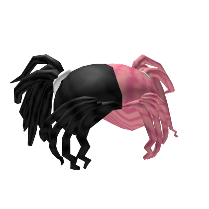 Black & Pink Split Dye locs