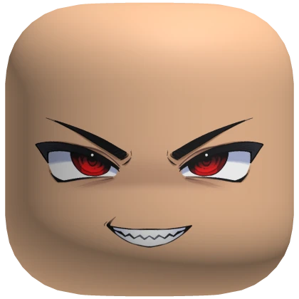 Sinister Anime Boy Face (Red)