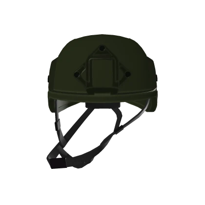 Green MICH 2000 Helmet - WAIST ATTACHED