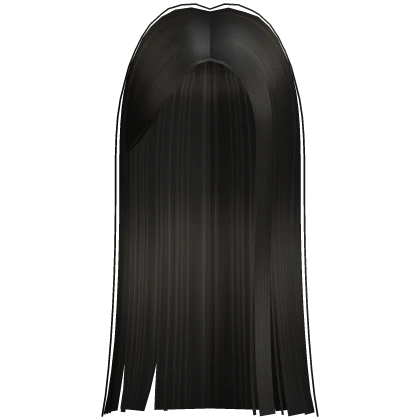 Long Black Straight Popular Trendy Girl Hime Hair