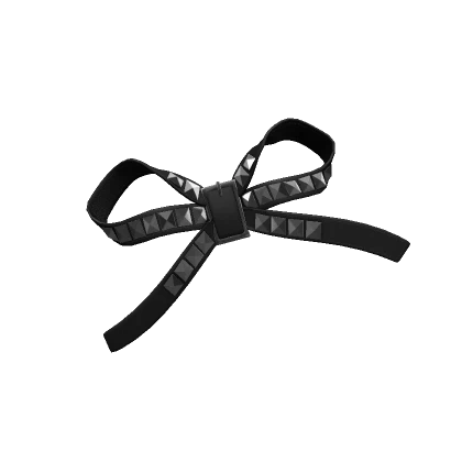 Emo Black Stud Bow