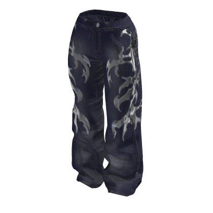 WHIPLASH - Cyber Chrome Dark Wash Jeans