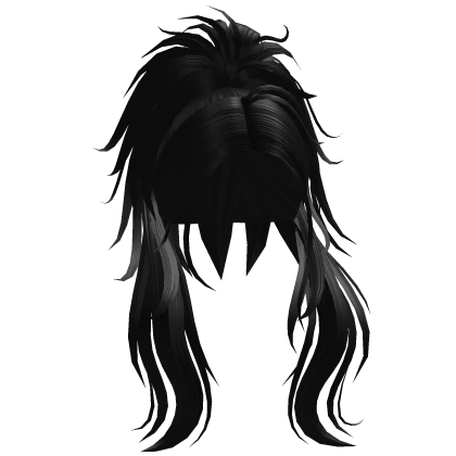 [PBR] Y2K Long Wavy Messy Ponytail
