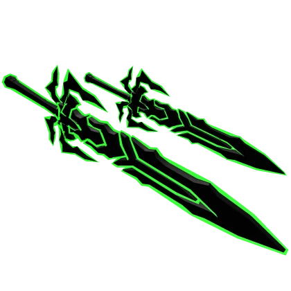 Dual Green Demon Void Sword