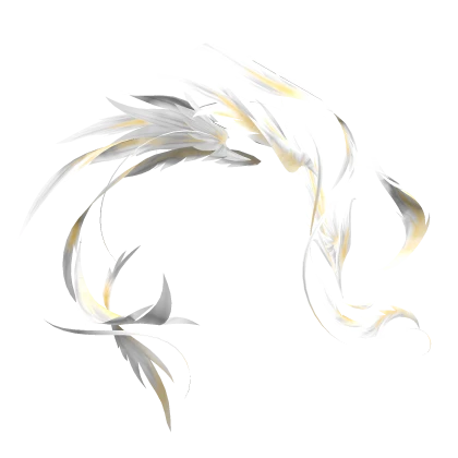 White and Gold Angel Wings Feathers Aura 